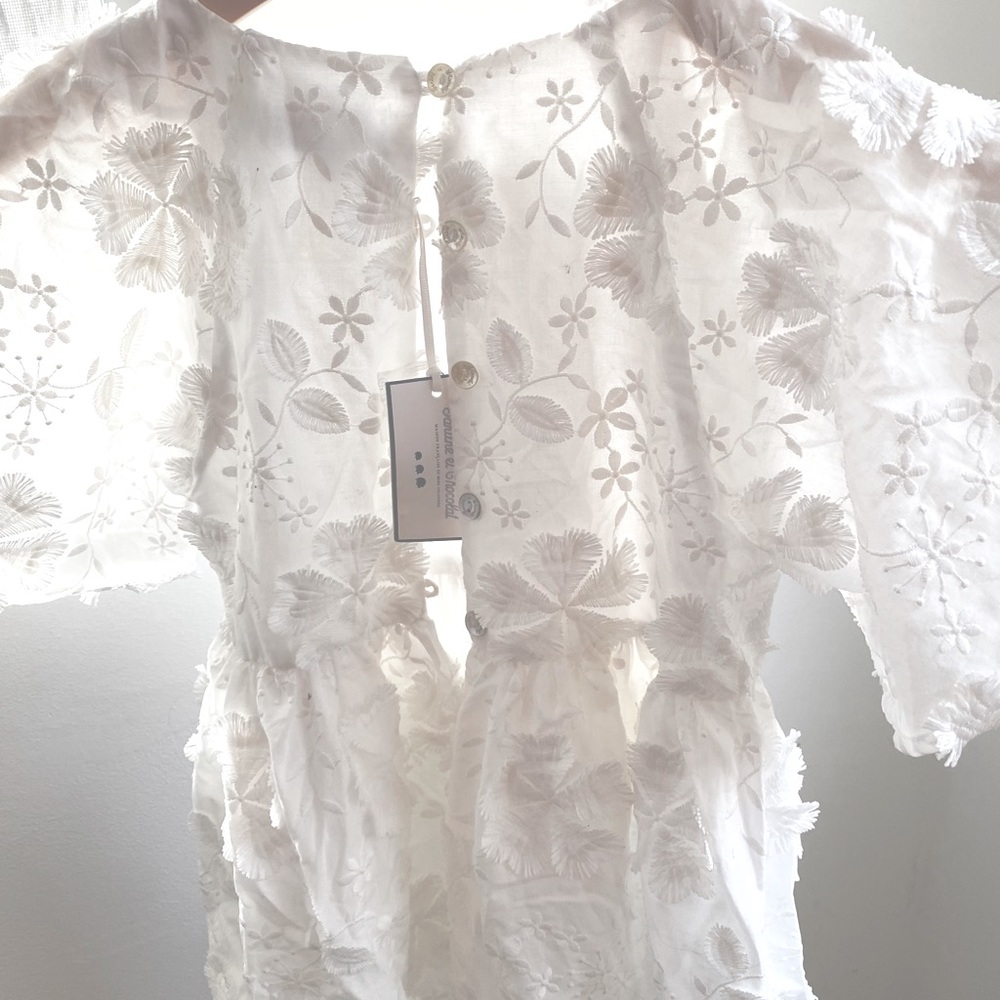 tartine et chocolat dress, Floral scallop dress.